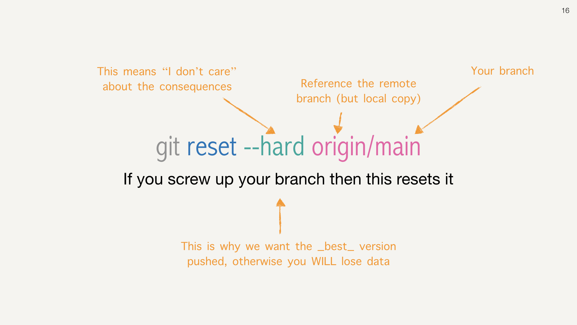 git rebase -i HEAD~25 slide 16