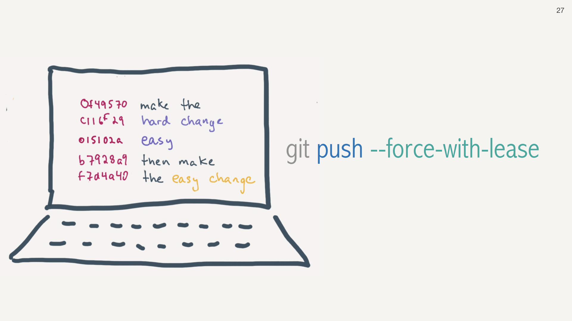 git rebase -i HEAD~25 slide 27