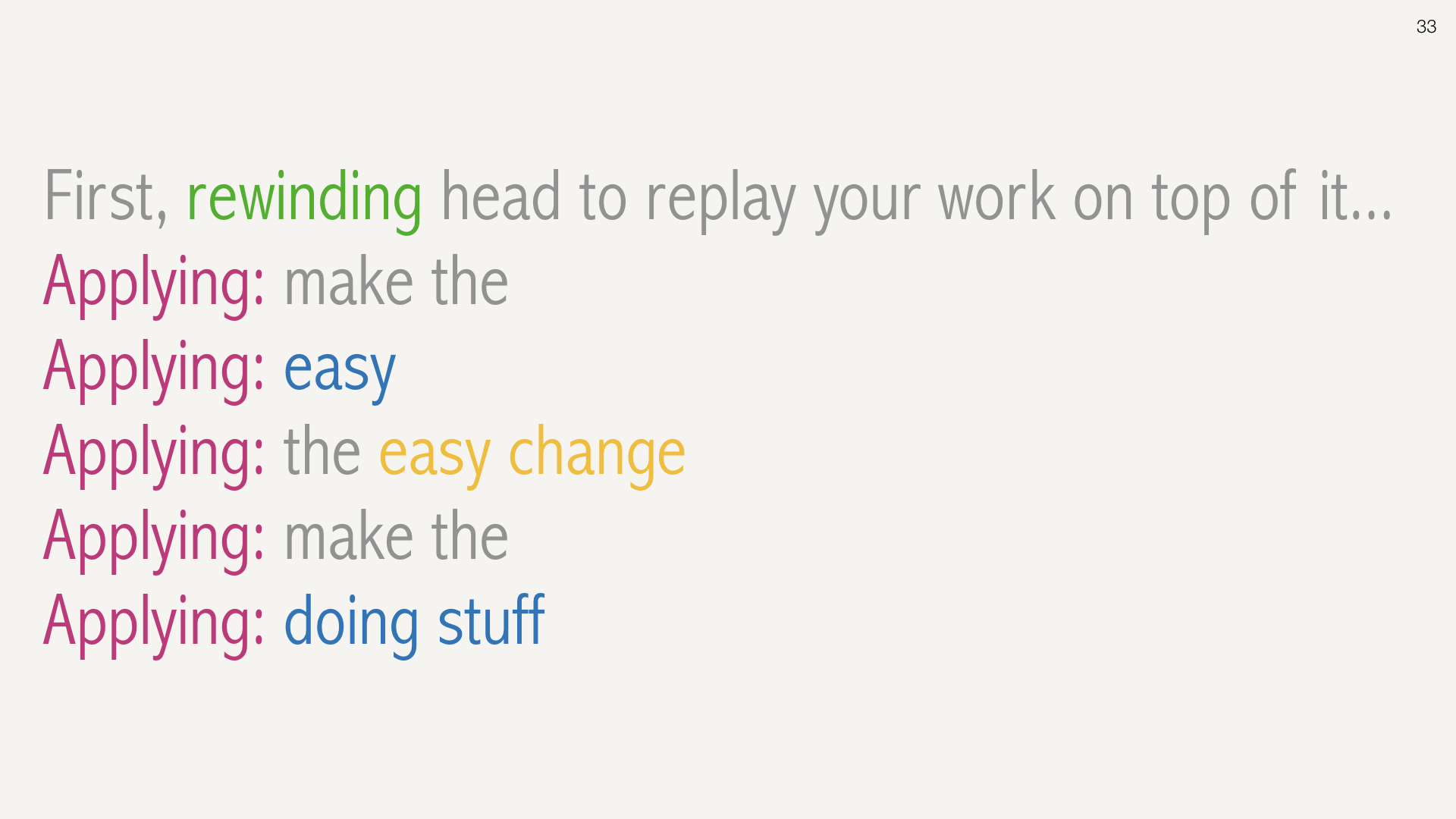 git rebase -i HEAD~25 slide 33