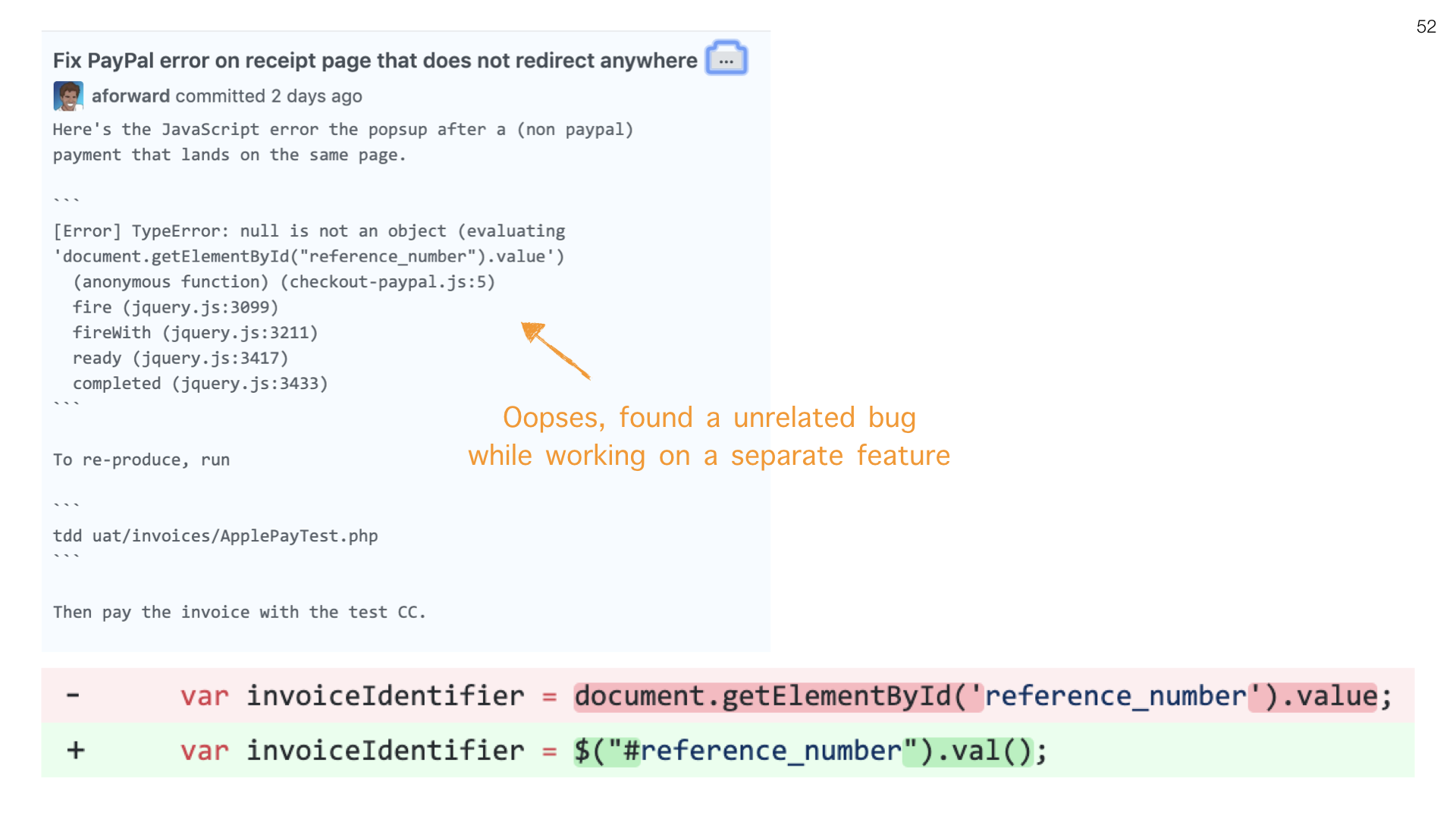git rebase -i HEAD~25 slide 52