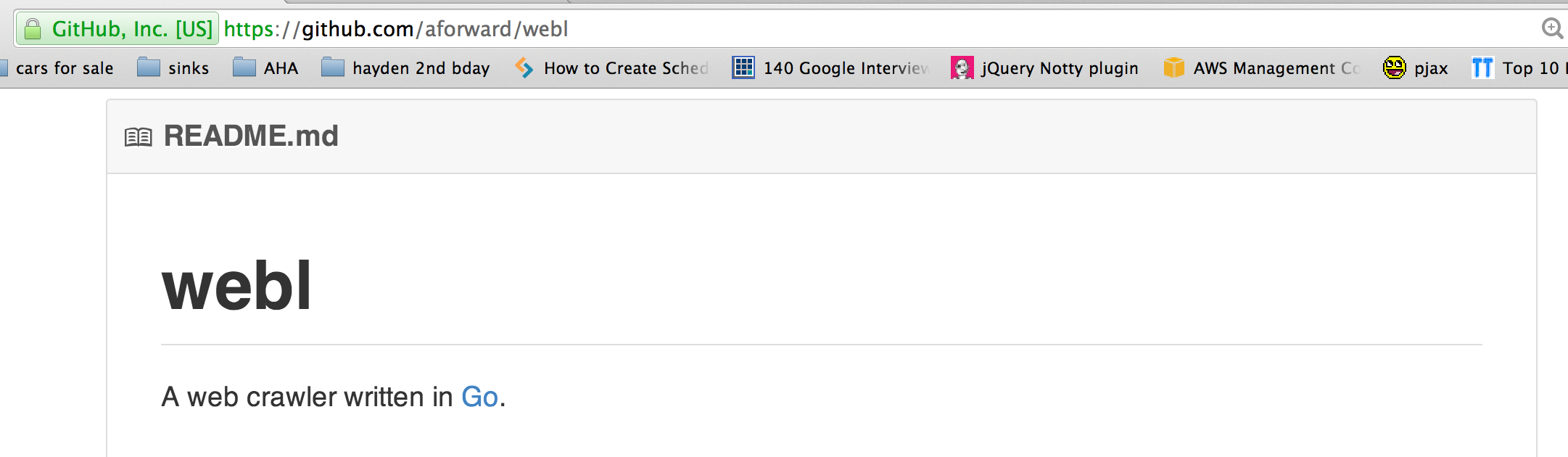 GitHub Repo for Webl